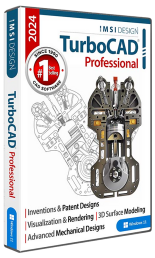 TurboCAD Professional 2024 - Comprehensive 2D & 3D CAD Software