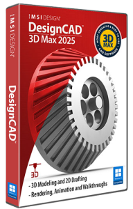 DesignCAD™ 3D Max is a user-friendly 2D/3D CAD software designed for beginners, hobbyists, makers, and DIY enthusiasts. This award-winning software provides powerful tools for crafting high-quality designs, simple renders, and animations with ease.