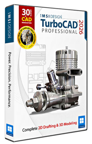 TurboCAD Professional 2026 - Boxart TurboCAD Professional 2026 - Boxart